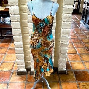 Rarely worn Fuego Turquoise Dress size S